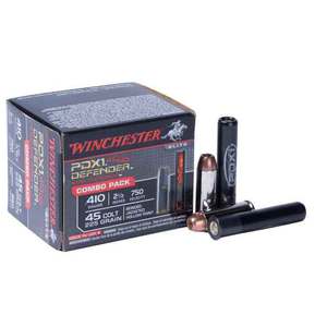 Winchester Supreme PDX1 Defender 410ga/45 (Long) Colt Combo Handgun Ammo - 20 Rounds Winchester Supreme PDX1 Defender 410ga/45 (Long) Colt Combo Handgun Ammo - 20 Rounds