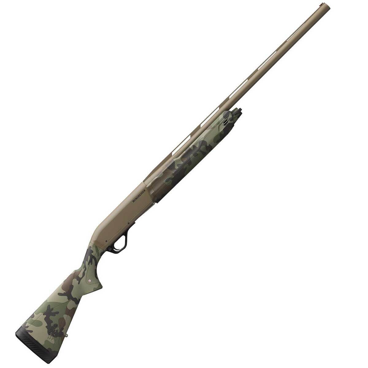 Winchester SX4 Hybrid Hunter Flat Dark Earth Cerakote/Woodland Camo 12 Gauge 3-1/2in Left Hand Semi Automatic Shotgun - 28in - Camo Winchester SX4 Hybrid Hunter Flat Dark Earth Cerakote/Woodland Camo 12 Gauge 3-1/2in Left Hand Semi Automatic Shotgun - 28in - Camo