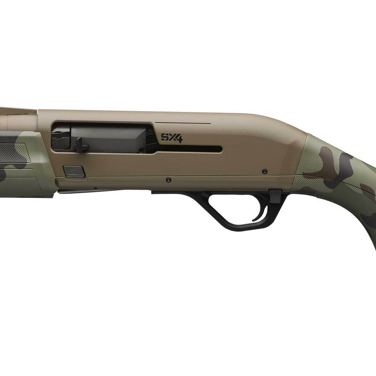 Winchester SX4 Hybrid Hunter Flat Dark Earth Cerakote/Woodland Camo 12 Gauge 3-1/2in Left Hand Semi Automatic Shotgun - 28in - Camo Winchester SX4 Hybrid Hunter Flat Dark Earth Cerakote/Woodland Camo 12 Gauge 3-1/2in Left Hand Semi Automatic Shotgun - 28in - Camo