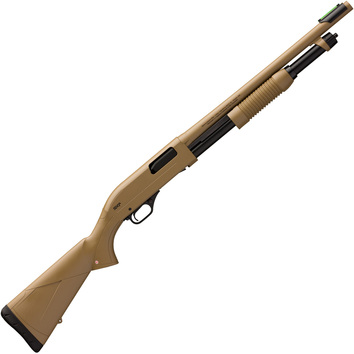Winchester SXP Dark Earth Defender 20ga 3in Pump Shotgun -18in Winchester SXP Dark Earth Defender 20ga 3in Pump Shotgun -18in