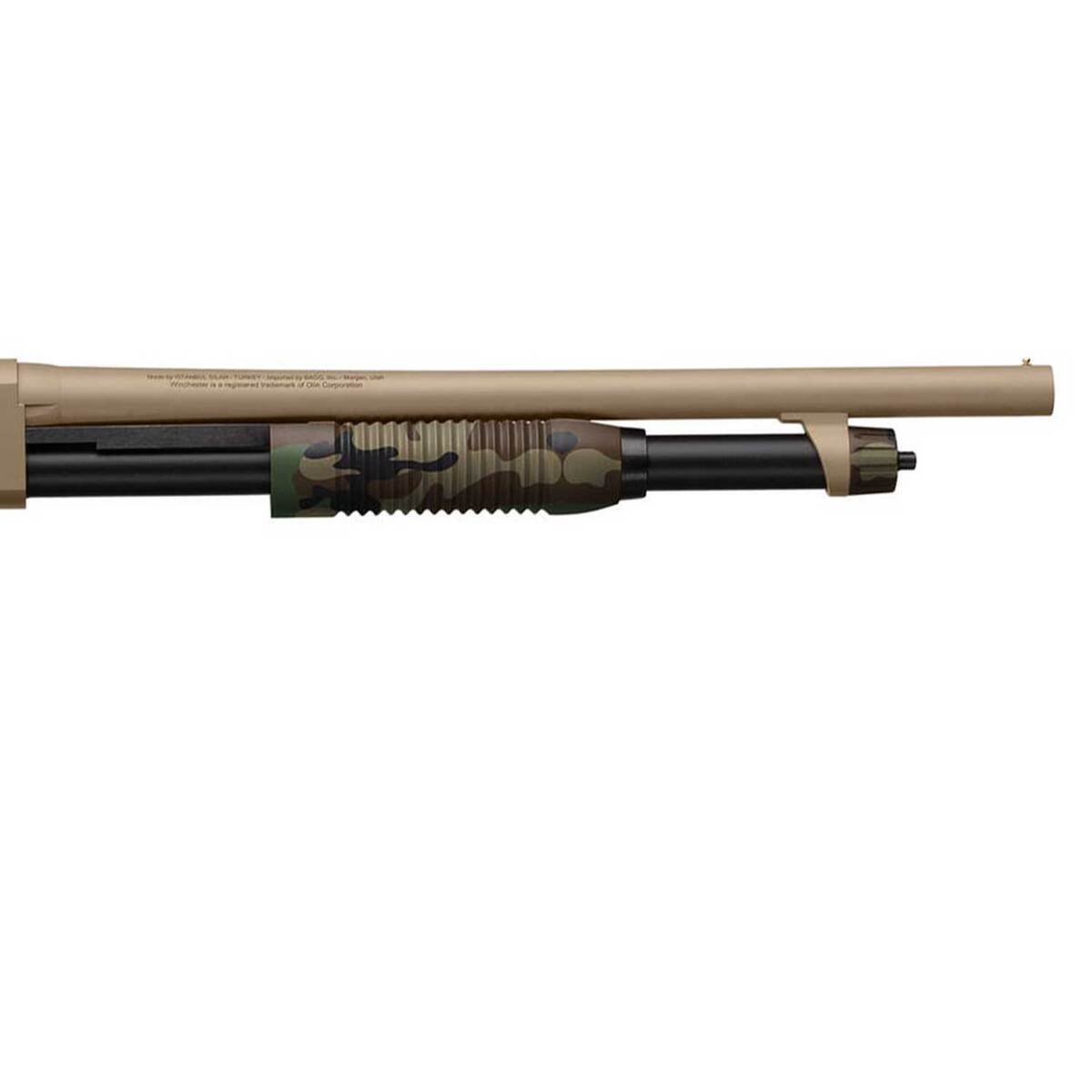 Winchester SXP Defender FDE 20 Gauge 3in Pump Action Shotgun - 18in - Camo Winchester SXP Defender FDE 20 Gauge 3in Pump Action Shotgun - 18in - Camo