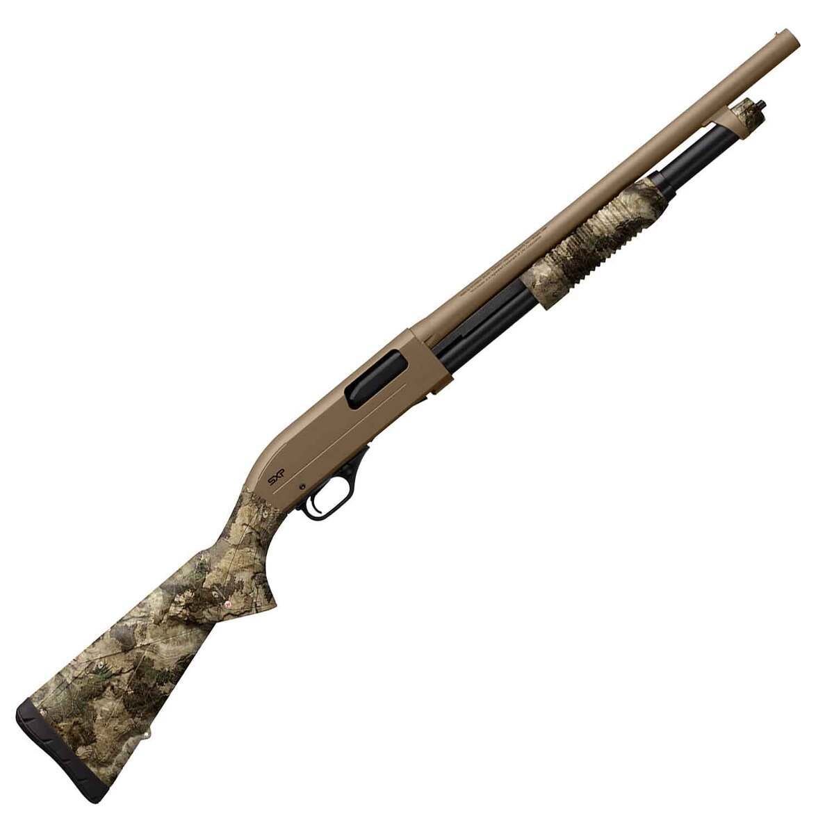 Winchester SXP Defender Flat Dark Earth 12 Gauge 3in Pump Shotgun - 18in - Camo Winchester SXP Defender Flat Dark Earth 12 Gauge 3in Pump Shotgun - 18in - Camo