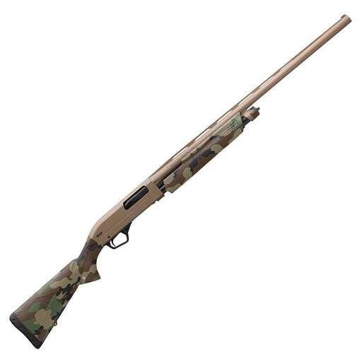 Winchester SXP Hybrid Hunter Flat Dark Earth Permacote/Woodland Camo 12 Gauge 3in Pump Shotgun - 26in - Camo image