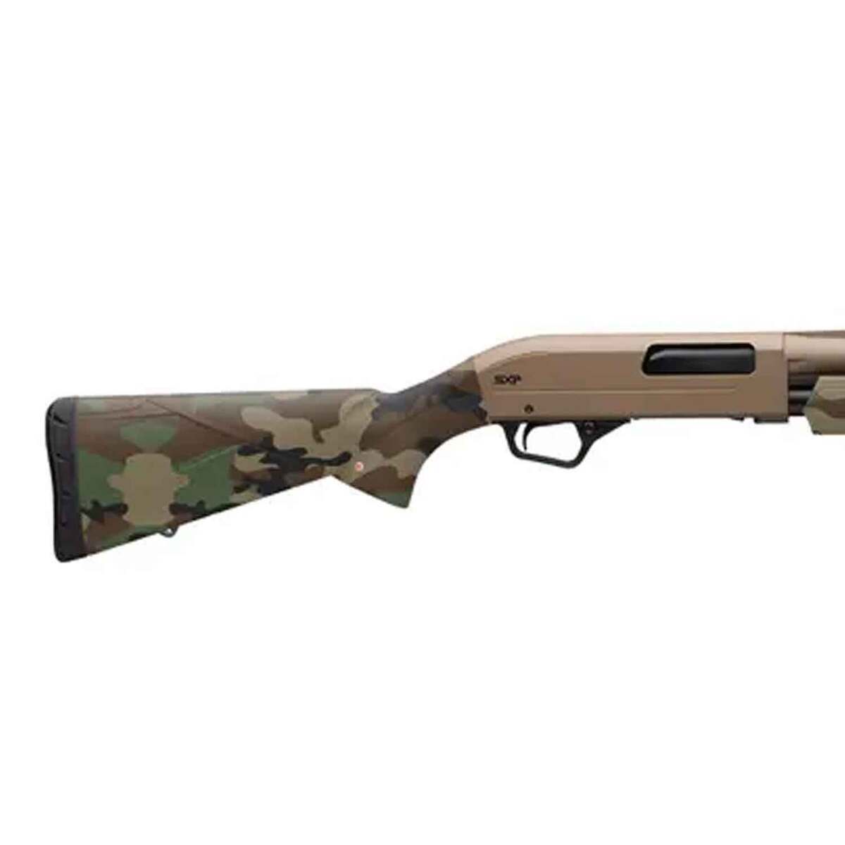 Winchester SXP Hybrid Hunter Flat Dark Earth Woodland 12 Gauge 3-1/2in Pump Action Shotgun - 28in - Camo Winchester SXP Hybrid Hunter Flat Dark Earth Woodland 12 Gauge 3-1/2in Pump Action Shotgun - 28in - Camo