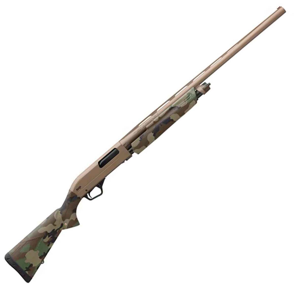 Winchester SXP Hybrid Hunter Flat Dark Earth Woodland 20 Gauge 3in Pump Action Shotgun - 28in - Woodland Camo Winchester SXP Hybrid Hunter Flat Dark Earth Woodland 20 Gauge 3in Pump Action Shotgun - 28in - Woodland Camo