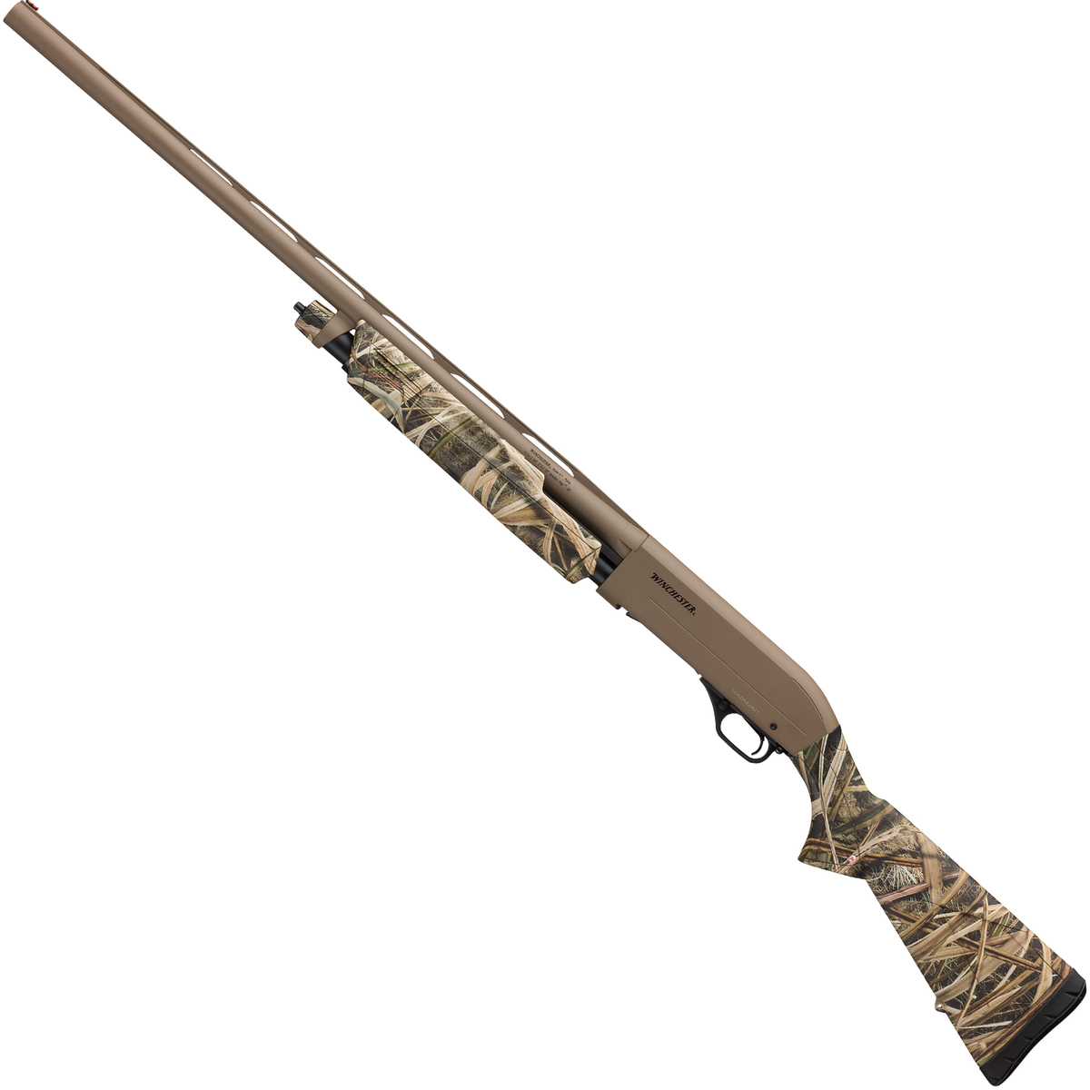 Winchester SXP Waterfowl Hybrid Hunter FDE/Mossy Oak Shadow Grass Blades 12 Gauge 3-1/2in Pump Shotgun - 28in - Mossy Oak Shadow Grass Blades Winchester SXP Waterfowl Hybrid Hunter FDE/Mossy Oak Shadow Grass Blades 12 Gauge 3-1/2in Pump Shotgun - 28in - Mossy Oak Shadow Grass Blades