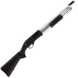 Winchester SXP Marine Defender Matte Black/Chrome 12 Gauge 3in Pump Action Shotgun - 18in