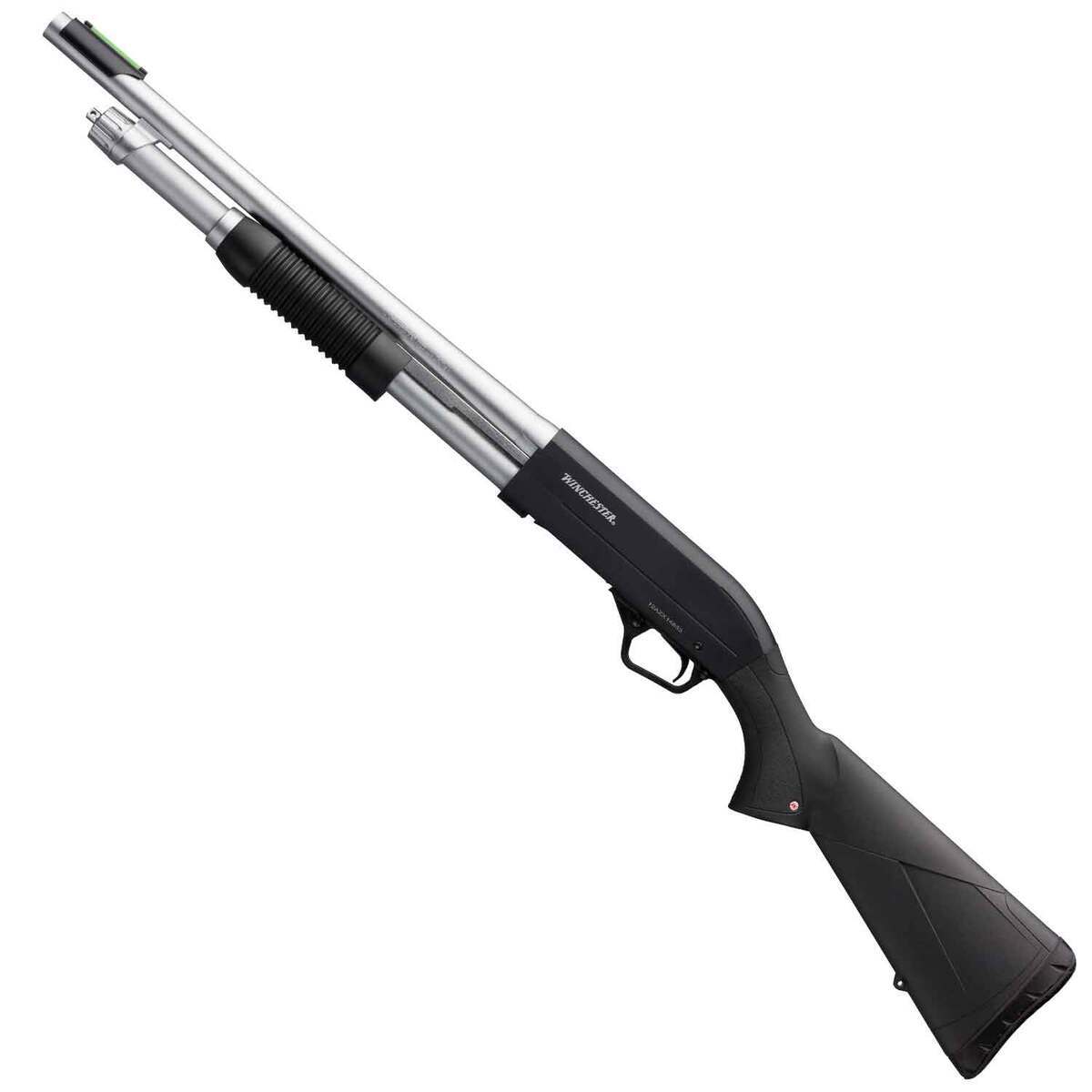 Winchester SXP Marine Defender Matte Black/Chrome 12 Gauge 3in Pump Action Shotgun - 18in - Black Winchester SXP Marine Defender Matte Black/Chrome 12 Gauge 3in Pump Action Shotgun - 18in - Black