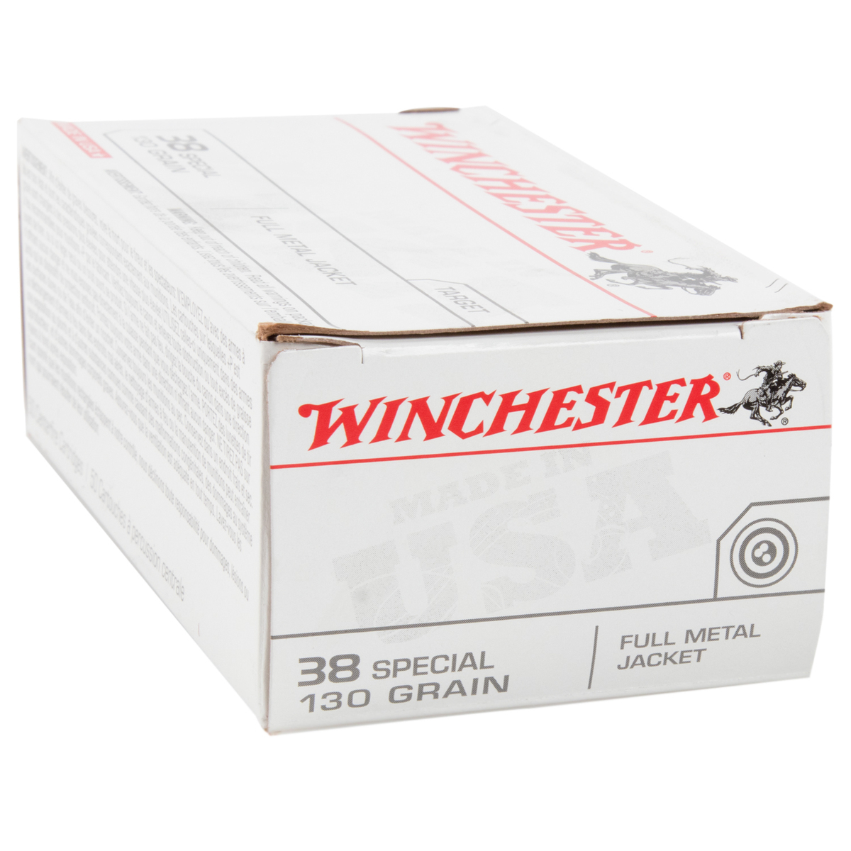 Winchester Target 38 Special 130gr FMJ Handgun Ammo - 50 Rounds Winchester Target 38 Special 130gr FMJ Handgun Ammo - 50 Rounds
