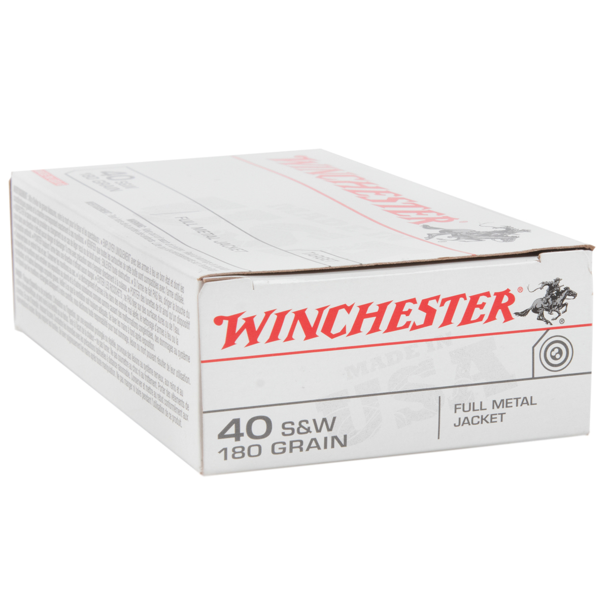 Winchester Target 40 S&W 180gr FMJ Handgun Ammo - 50 Rounds Winchester Target 40 S&W 180gr FMJ Handgun Ammo - 50 Rounds