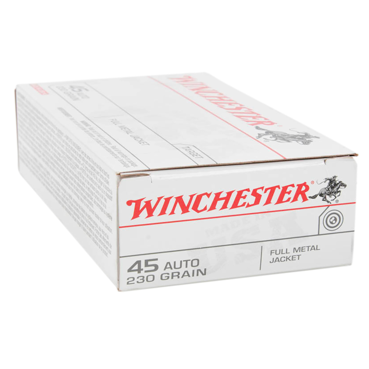 Win Target Winchester Target 45 Auto (ACP) 230gr FMJ Handgun Ammo - 50 Rounds ...