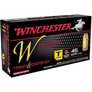 Winchester Train And Defend 45 Auto (ACP) 230gr FMJ Handgun Ammo - 50 Rounds