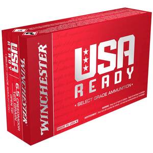Winchester USA Ready 6.5 Creedmoor 125gr Select Grade Rifle Ammo - 20 Rounds