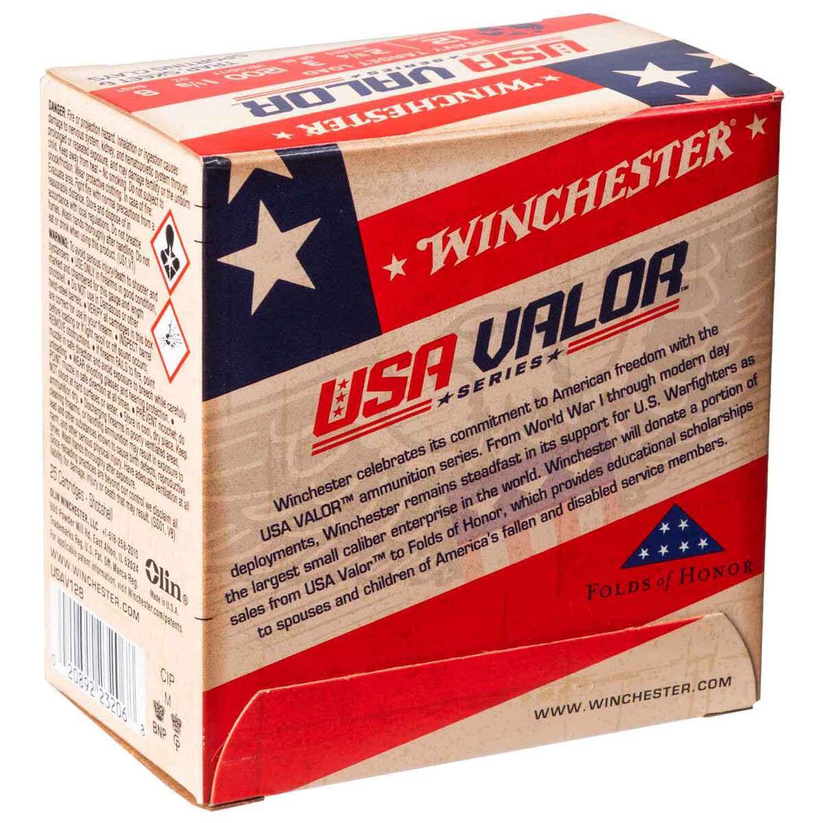 Winchester USA Valor 12 Gauge 2-3/4in #8 1-1/8oz Target Shotshells - 25 Rounds Winchester USA Valor 12 Gauge 2-3/4in #8 1-1/8oz Target Shotshells - 25 Rounds