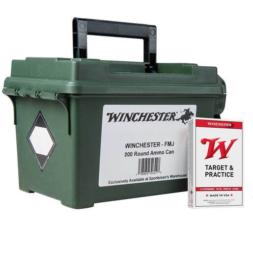Winchester USA White Box 6.5 Creedmoor 125gr FMJ Rifle Ammo Ammo - 200 Rounds 200 Rounds Ammo