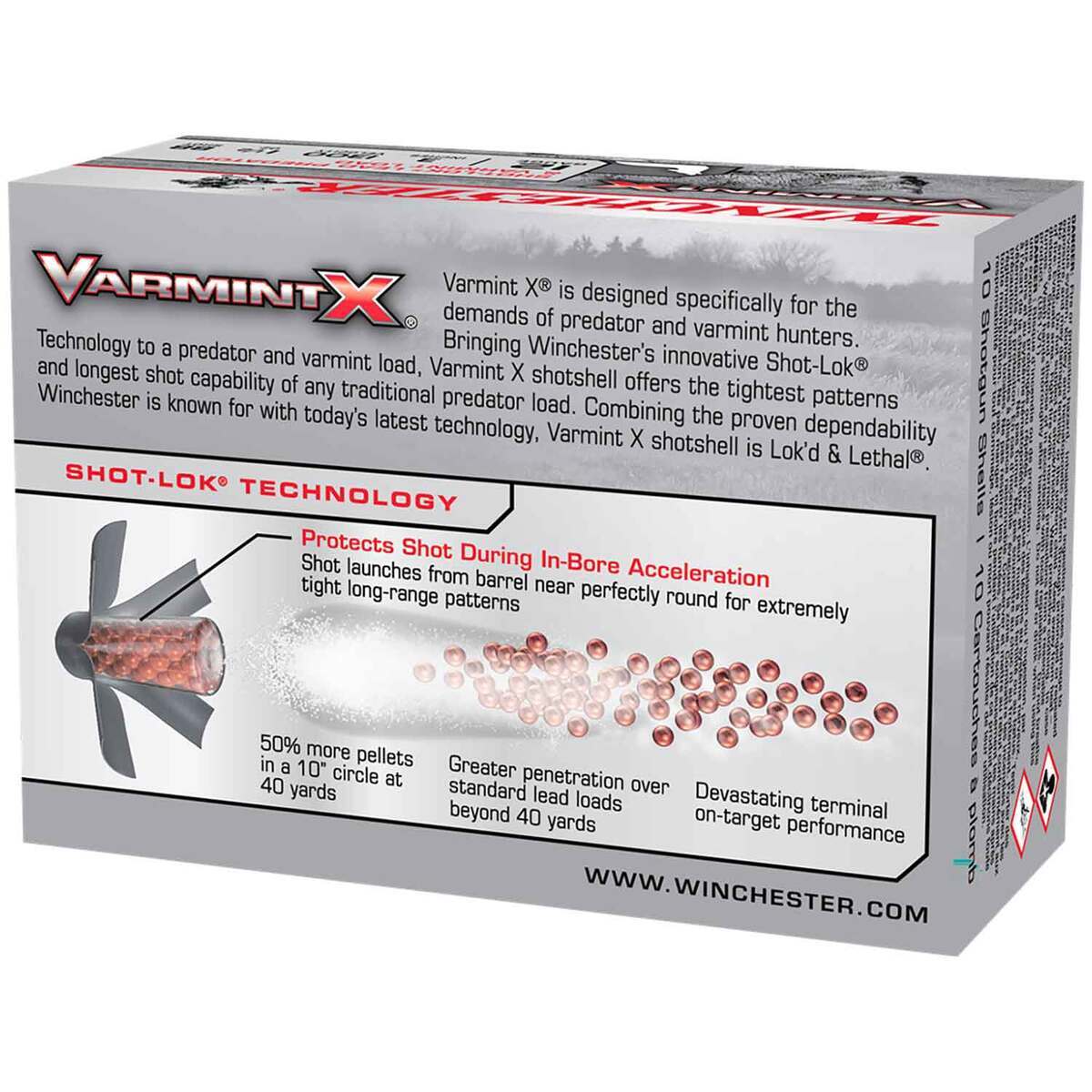 Winchester Varmint X 12 Gauge 3in #00 Buck 1-1/2oz Buckshot Shotshells - 10 Rounds Winchester Varmint X 12 Gauge 3in #00 Buck 1-1/2oz Buckshot Shotshells - 10 Rounds