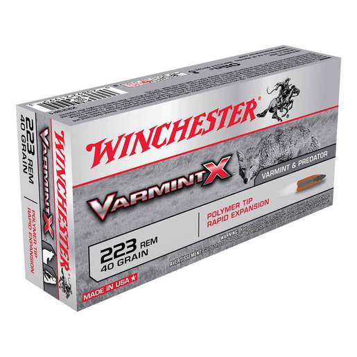 Winchester Varmint X 223 Remington 40gr PTRE Rifle Ammo – 20 Rounds