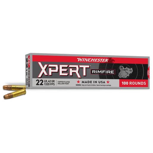 Winchester Xpert 22 Long Rifle 42gr CPHP Rimfire Ammo Ammo - 100 Rounds 100 Rounds Ammo