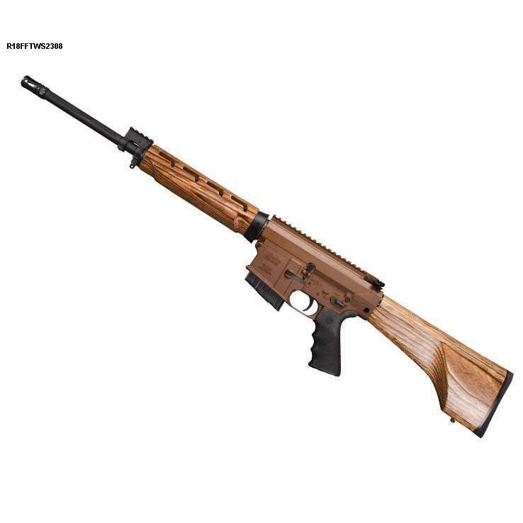 Windham Weaponry Hunter 308 Winchester 18in Nutmeg/Black Anodized Semi Automatic Modern Sporting Rifle - 5+1 Rounds Windham Weaponry Hunter 308 Winchester 18in Nutmeg/Black Anodized Semi Automatic Modern Sporting Rifle - 5+1 Rounds
