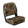 Wise 3312 Economy Low Back Camo Boat Seat – Realtree Max 5 - Realtree Max 5 Camouflage Low Back