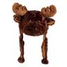 Wishpets Women's Moose Earflap Beanie - Brown - Brown One Size Fits Most