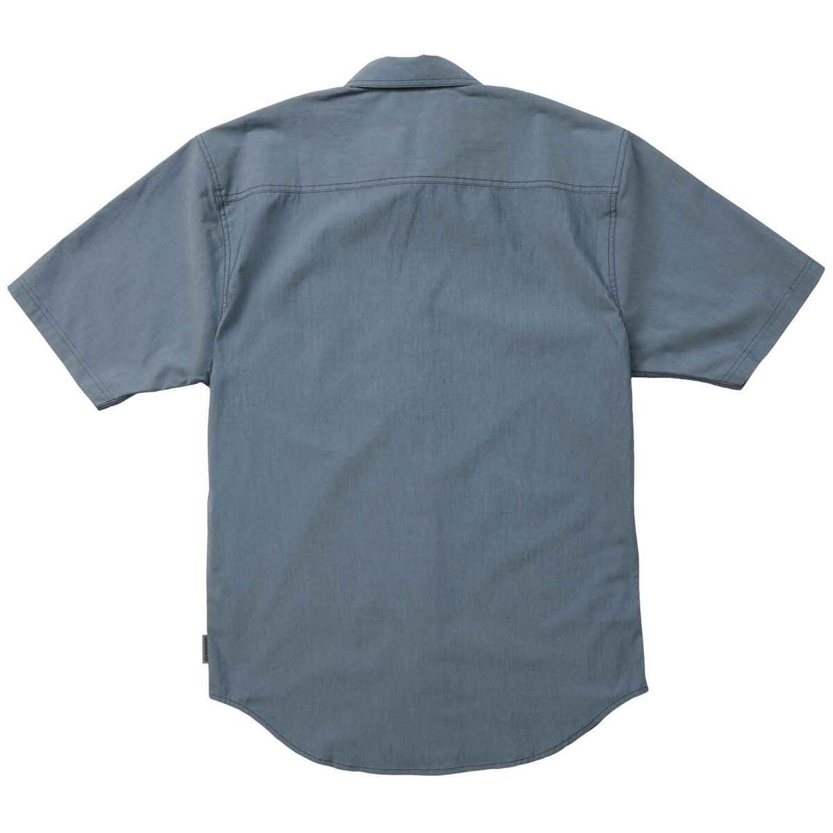 Wolverine Men's Grayson Chambray Short Sleeve Work Shirt Wolverine Men's Grayson Chambray Short Sleeve Work Shirt