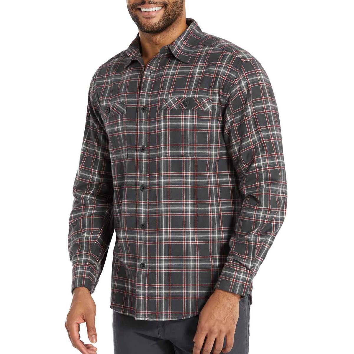 Wolverine Men's Grayson Flannel Long Sleeve Shirt Wolverine Men's Grayson Flannel Long Sleeve Shirt