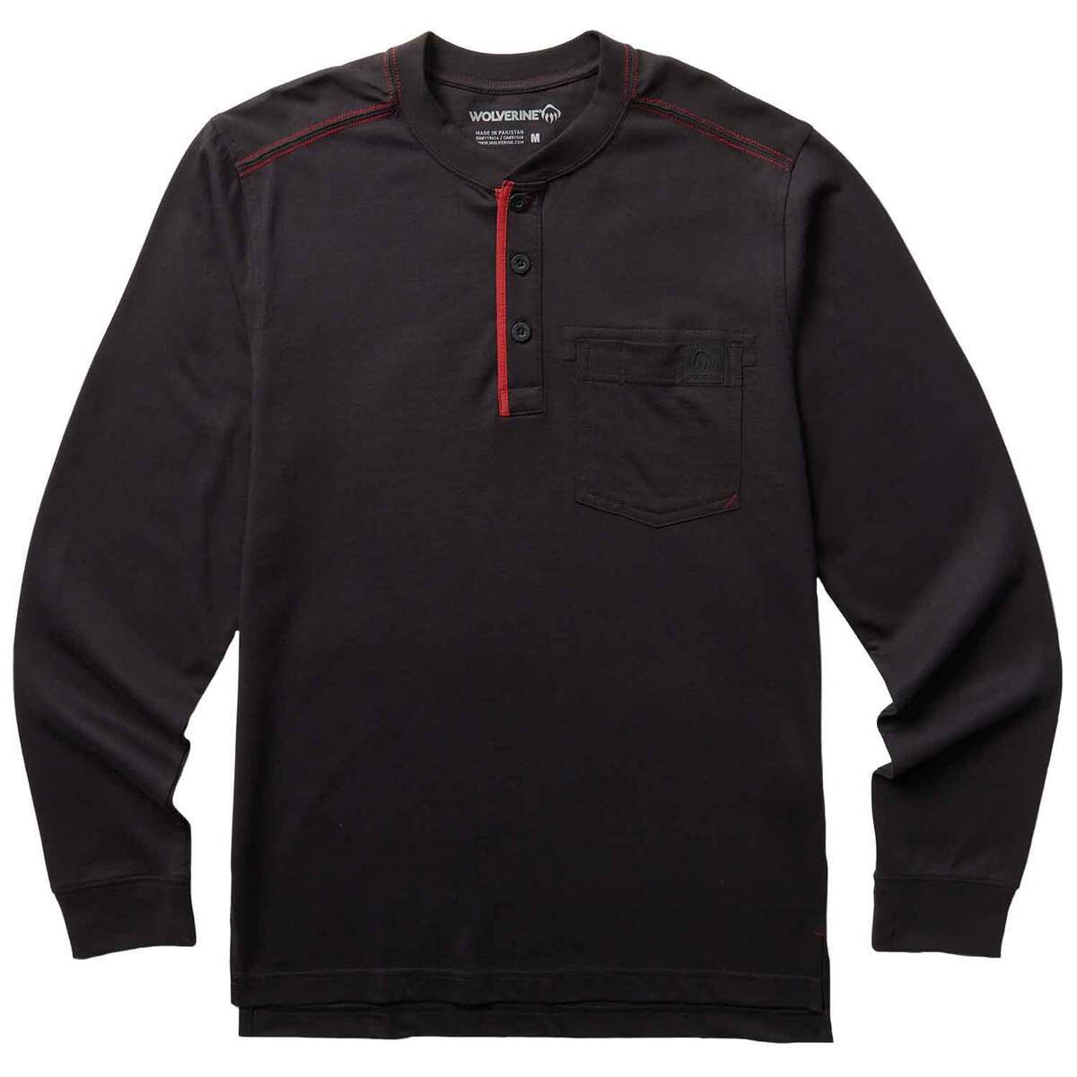 Wolverine Men's Guardian Henly Long Sleeve Casual Shirt Wolverine Men's Guardian Henly Long Sleeve Casual Shirt