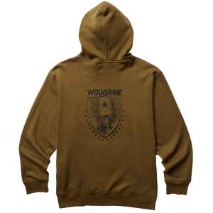 Wolverine Men's Logo Graphic Casual Hoodie - Coyote - L
