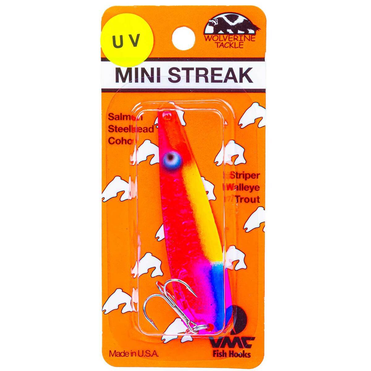 Wolverine Tackle Mini Silver Steak Trolling Spoon Wolverine Tackle Mini Silver Steak Trolling Spoon