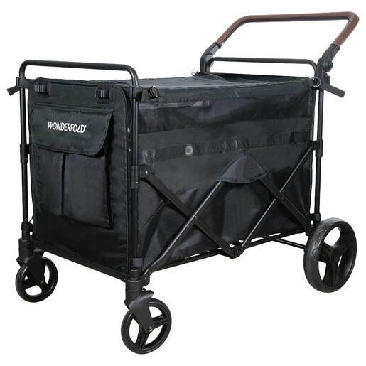 WonderFold PXL Large Pet Stroller Wagon - Black