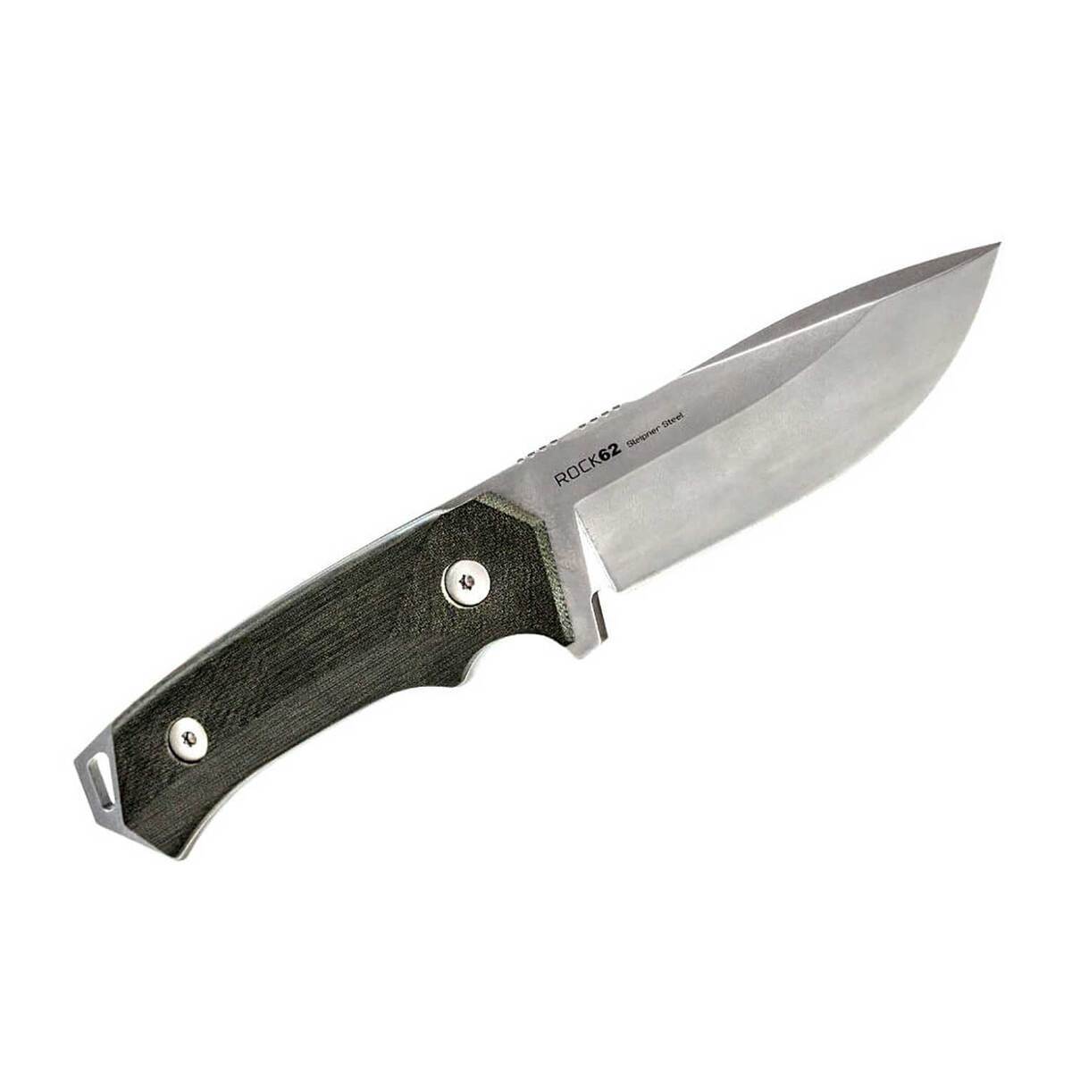 WOOX Rock 62 Micarta 4.25 inch Fixed Blade - Black - Black WOOX Rock 62 Micarta 4.25 inch Fixed Blade - Black - Black