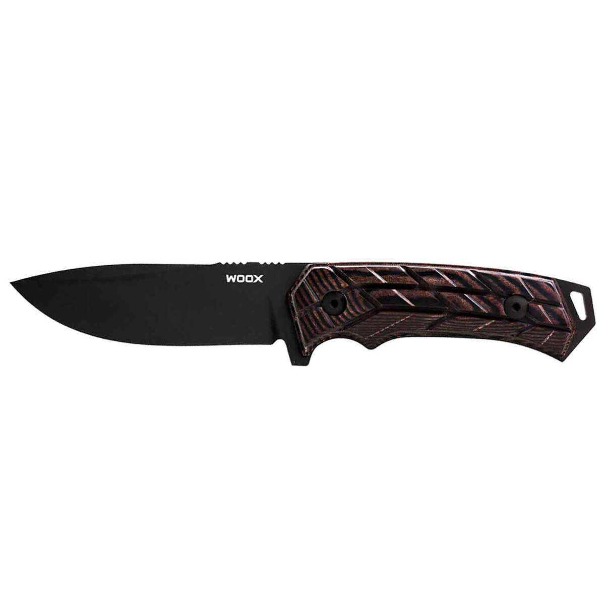 WOOX Rock X-Grip 4.25 inch Fixed Blade Knife - Brown WOOX Rock X-Grip 4.25 inch Fixed Blade Knife - Brown