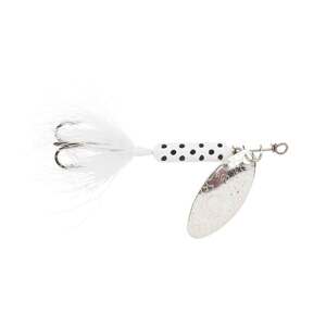 Wordens Rooster Tail Inline Spinner – White Dalmatian, 1/32oz, 1-5/8in