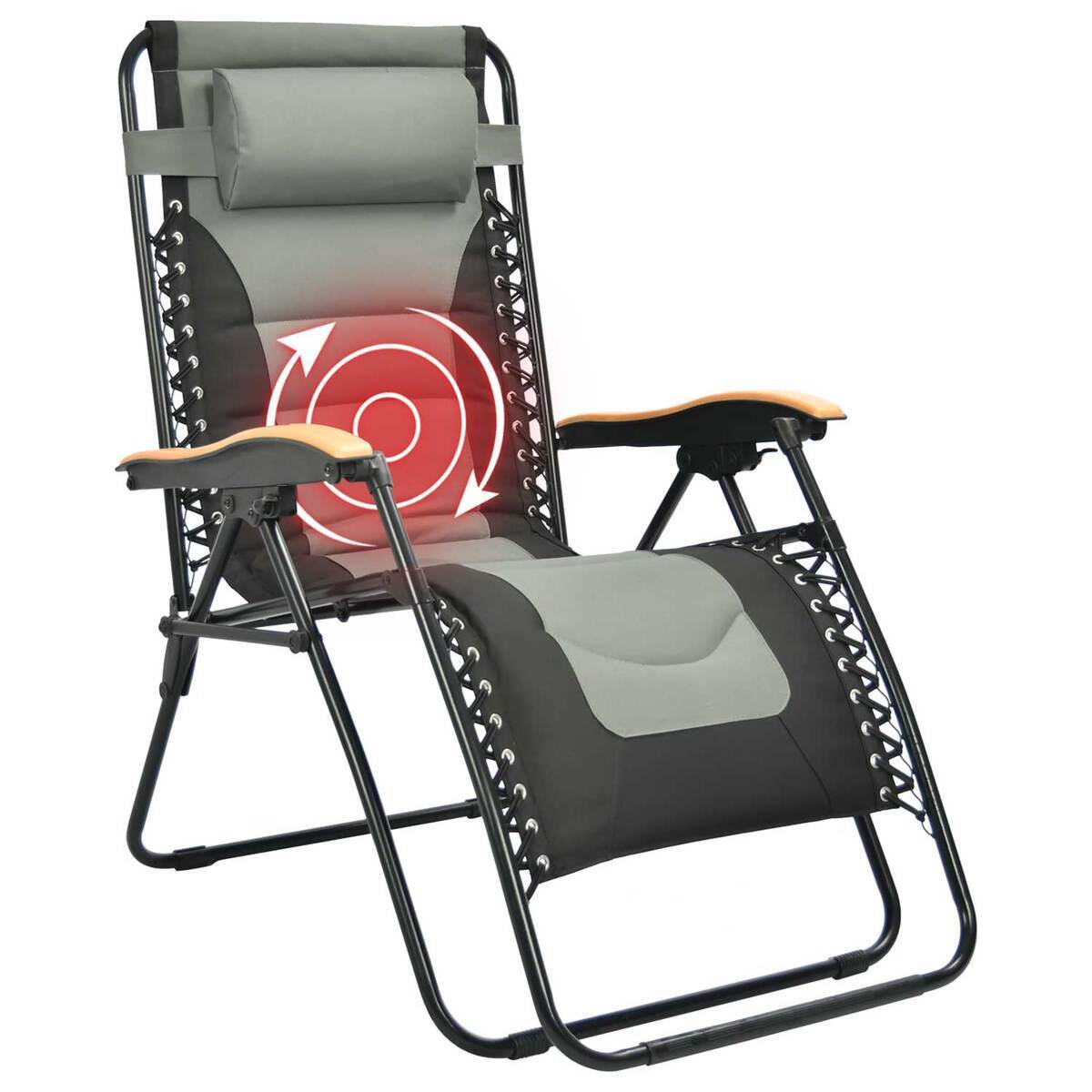 World Famous Sports Massage Zero Gravity Lounge Chair - Black One Size World Famous Sports Massage Zero Gravity Lounge Chair - Black One Size