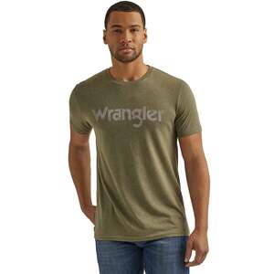 Wrangler Men's Kabel Logo Short Sleeve Casual Shirt