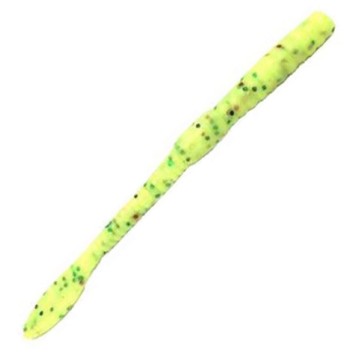 Wyandotte Worm in Chartreuse Glitter Size 4