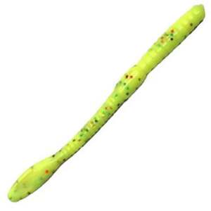 Wyandotte Catchmore Soft Worm – Hot Chartreuse Glitter, 4in