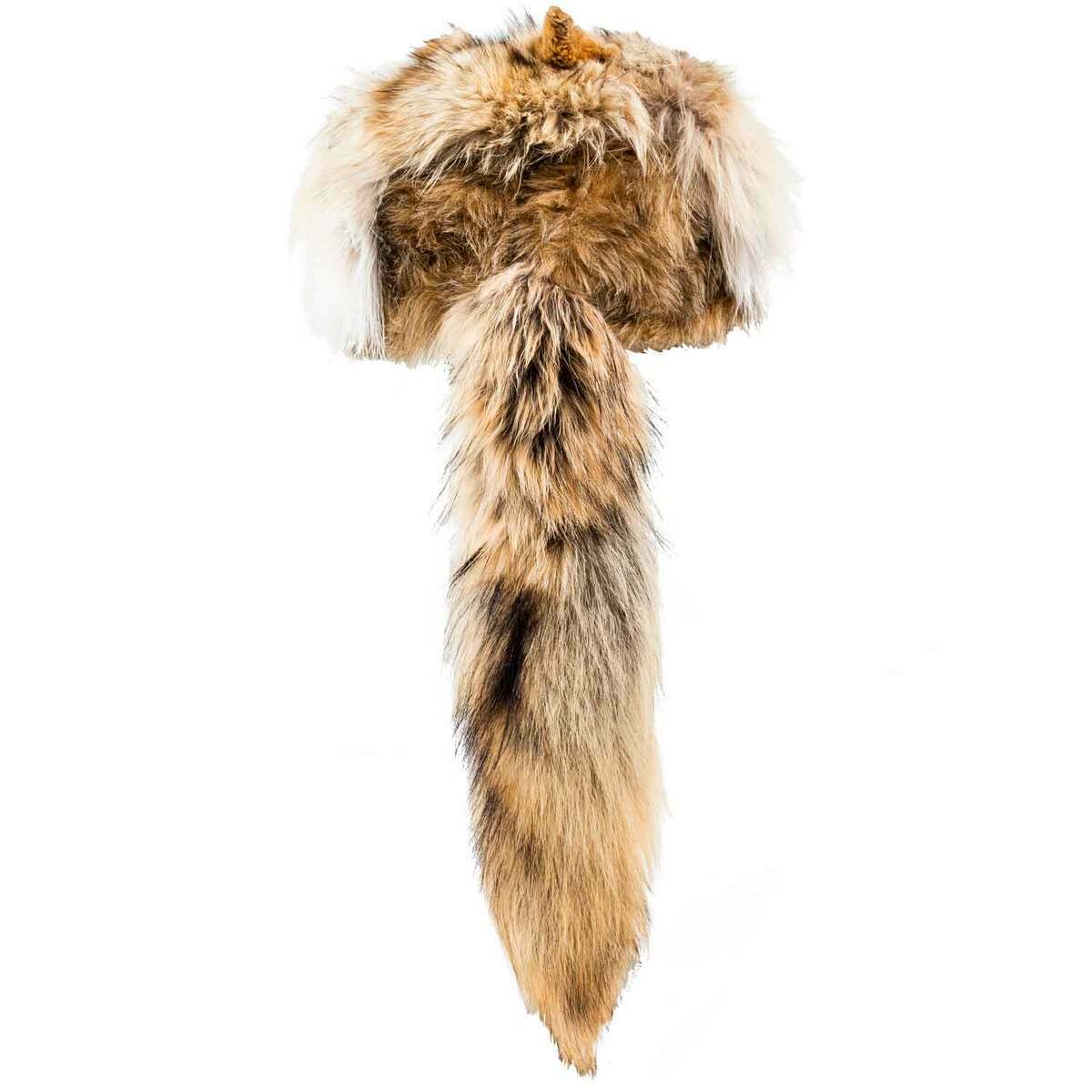 WYL E. Coyote Pelt with Face and Tail Hat WYL E. Coyote Pelt with Face and Tail Hat