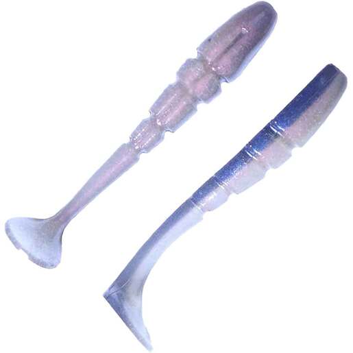 X Zone Lures 2.75in Swammer Soft Swimbait - 8 Pack - Pearl Silver Flake - X Zone Lures