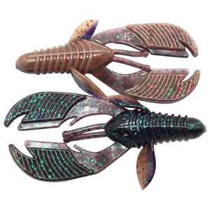 Xcite Baits Raptor Tail Chunk Soft Craw Bait - Molten Craw, 3in
