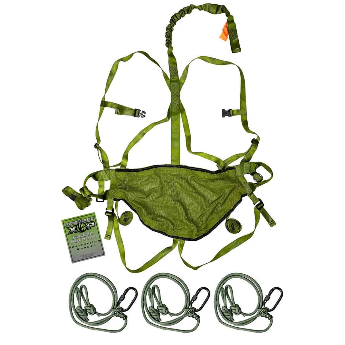 XOP Renegade Saddle Safety Harness - Green One Size Fits Most XOP Renegade Saddle Safety Harness - Green One Size Fits Most