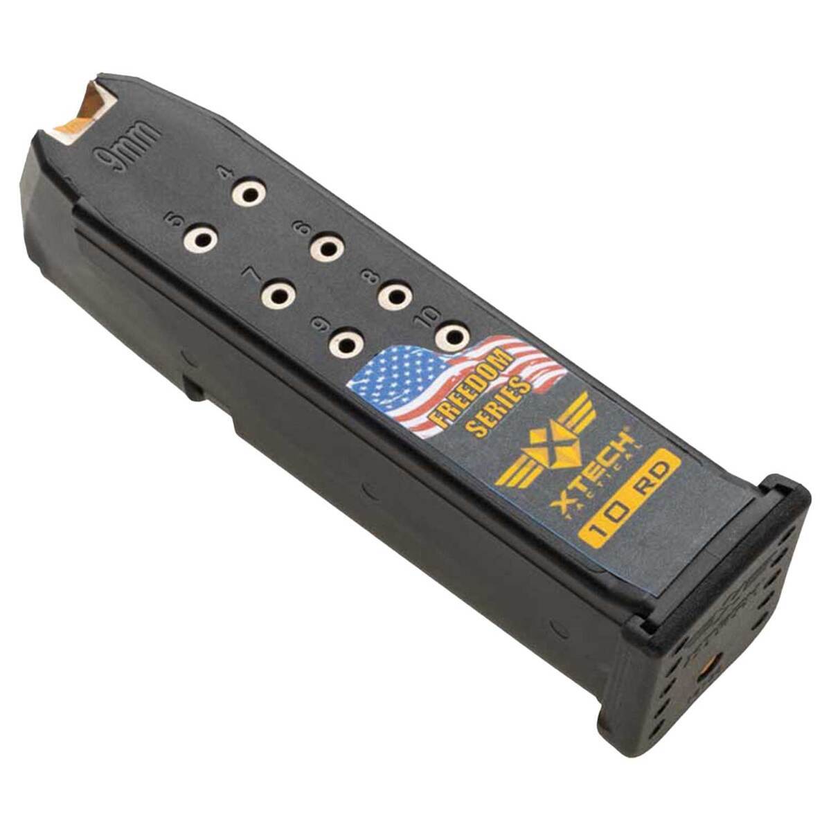 XTech Tactical Mag19-10 Freedom Series Black Glock 19 9mm Luger Handgun Magazine - 10 Rounds - 2 Pack - Black XTech Tactical Mag19-10 Freedom Series Black Glock 19 9mm Luger Handgun Magazine - 10 Rounds - 2 Pack - Black