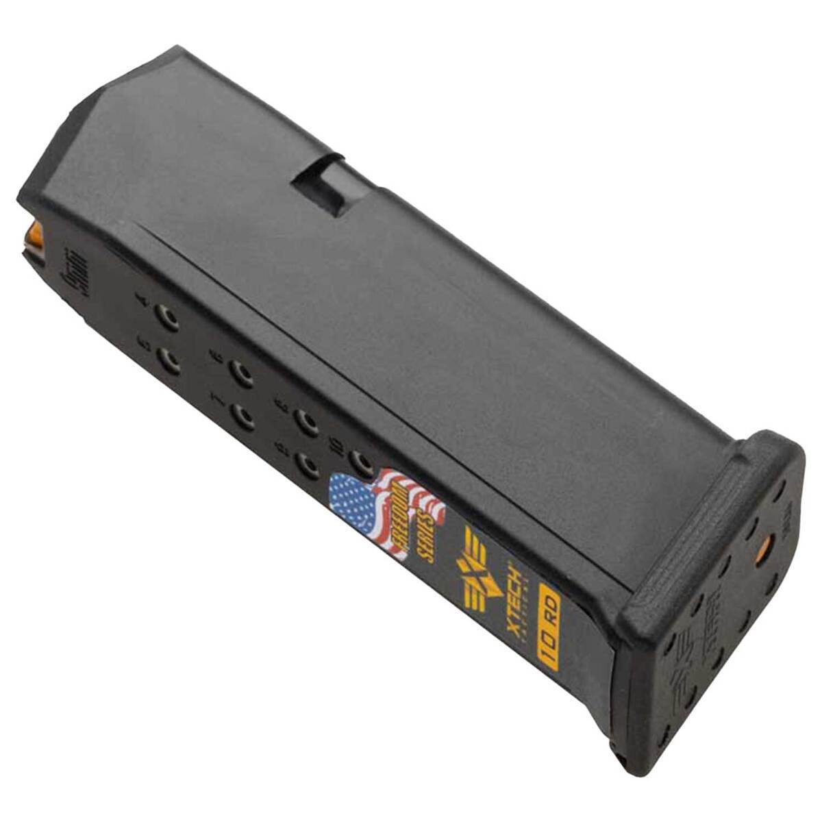 XTech Tactical Mag19-10 Freedom Series Black Glock 19 9mm Luger Handgun Magazine - 10 Rounds - 2 Pack - Black XTech Tactical Mag19-10 Freedom Series Black Glock 19 9mm Luger Handgun Magazine - 10 Rounds - 2 Pack - Black