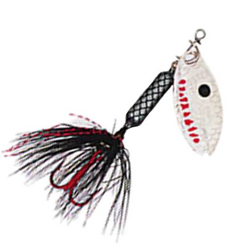 Yakima Bait Co. Worden’s Red Hook Rooster Tail Inline Spinner – Black #12 Treble Hook