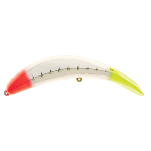 Yakima Bait Hawg Nose Flatfish Trolling Lure - Double Chartreuse Red, 1-4/5oz, 5-1/2in