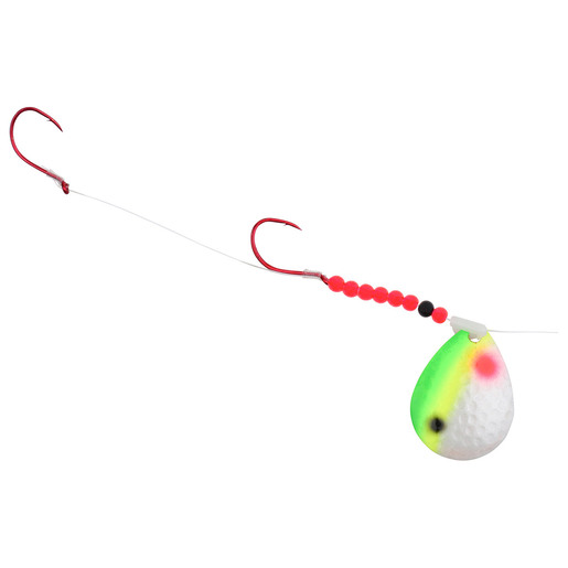 Hildebrandt Hammer Time Walleye Spinner - Purple Perch Colorado Blade Size 5, Tandem Hook #2