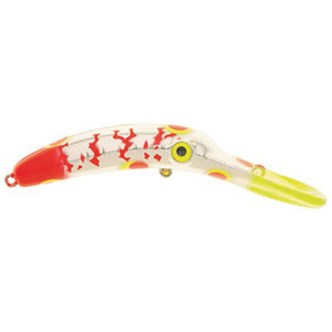 Yakima Bait Mag Lip 4.5 Trolling Lure - Double Chartreuse Red Red Tiger, 3/4oz, 4-1/2in
