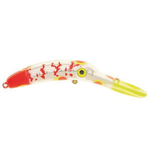 Yakima Bait Mag Lip 5.0 Trolling Lure - Double Chartreuse Red Red Tiger, 1-1/7oz, 5in