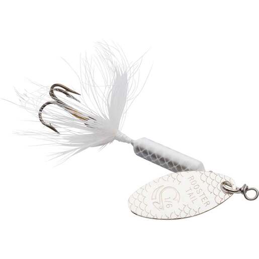 Yakima Bait Co. Worden’s Rooster Tail 1/2oz Inline Spinner – Silver Shad 1/2